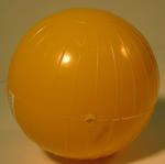 Small yellow plastic ball