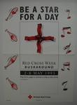 poster: 'Be a Star For A Day/Red Cross Week Buskaround/2-8 May 1993'