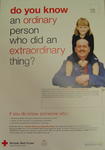 Medium sized poster advertising the British Red Cross Humanity Award.