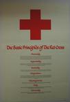 Large poster giving the basic Principles of the Red Cross,