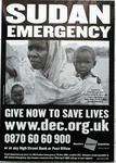 Large poster produced for the DEC Sudan Emergency Appeal.