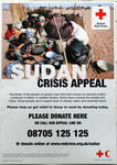 Large poster produced for the Sudan Crisis Appeal, 2004