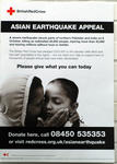 Asian Earthquake Appeal poster