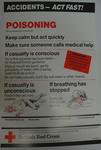 One of a series of 8 posters: Accidents - Act Fast! Poisoning. This is what you should do ....