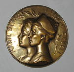 medal commemorating Edith Cavell and Marie Depage by A Bonnetain