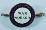 Scottish Branch British Red Cross War Worker badge
