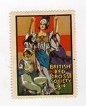 British Red Cross Society 'VAD and Britannia' stamp, 1914.