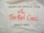 Jumper printed 'Henry on World Tour with The Red Cross since 1863'