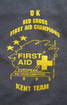 jumper printed with 'UK Red Cross First Aid Champions. First Aid European Red Cross Competition 1993 Kent Team'
