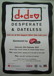 poster advertising the Desperate & Dateless ball