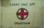 Large flag printed with Cadet Unit 2157 Grantham
