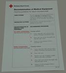small poster, a guide to the decontamination of medical equipment, cleaning guidelines for depot volunteers/staff
