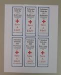 sheet of bookmarks produced by the Turks and Caicos Red Cross to promote volunteering and first aid