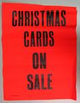 poster advertising Christmas cards for sale