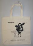 Cotton 'Cows for life' bag