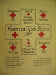 Poster advertising an Historical Exhibition held at the Red Cross Centre in Woodbridge in 1987