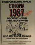 Poster to raise awareness of the Ethiopian Famine Appeal, 1987