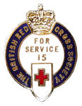 British Red Cross 15 year service badge