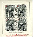 set of six postage labels, produced from the Lord Mayor's Red Cross and St John Fund