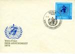 envelope with stamp: Welttag der Gesundheit 1972