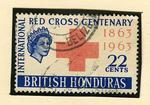 Mounted postage stamps commemorating the Red Cross