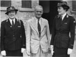 Photograph of a Visit by the Branch President during the Second World War