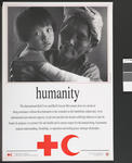 Poster illustrating the Fundamental Principles of the International Red Cross: Humanity.