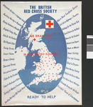 Poster promoting British Red Cross services