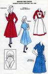 laminated illustrated A4 information sheet detailing the uniforms worn by British Red Cross female VADs between 1954 and 1966.