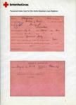 Laminated reproduction of Nelly Robins record of service card