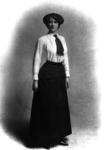 Front view of first British Red Cross female uniform