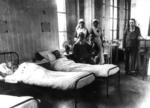 Interior shot of ward in a Red Cross auxiliary hospital
