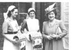 HM Queen with flagsellers at St James's Palace