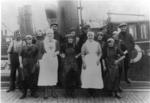 Fisher lassies with British Red Cross members