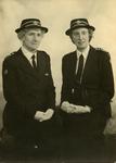 Marjorie Clay and Miss Reid, Commandant of Coulsdon and Purley Detachment