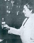 Agatha Christie working as a dispenser