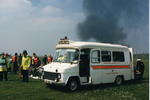 Padstow Detachment ambulance, personnel and 'casualties' at an emergency planning exercise