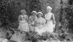 Nursing staff at Ashcombe House Red Cross Hospital in Weston-Super-Mare, Somerset