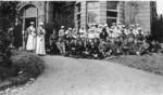 Group of Nursing Staff and Patients at Ashcombe House Red Cross Hospital in Weston-Super-Mare, Somerset