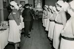 Inspection and Display [in Church Hall after Parade] by the Farnham Division, Surrey