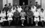 Black and white photograph. Lady Limerick and British Red Cross staff in Multan, Pakistan