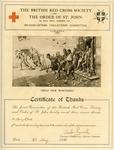 Certificate from the Headquarters Collections Committee
