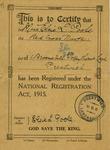 National Registration Identity card issued to Elsie L Poole