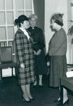 HM Queen Elizabeth II meeting a lady at national headquarters