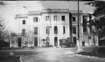 Stationary Hospital Marseilles with a Red Cross vehicle outside