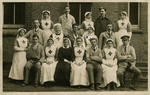 Photograph of Nelly Robins with other nursing staff