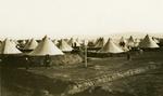 Black and white photograph of a refugee camp in Salonika 1912-1913