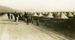 Black and white photograph of the refugee camp in Salonika 1912-1913