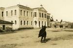 Black and white photograph of the Greek Red Cross hospital in Preveza - Balkan War 1912-1913