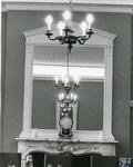 Black and white photograph of the interior of BRC NHQ Grosvenor Crescent